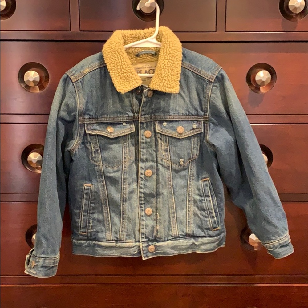 Kids Sherpa lined jean jacket